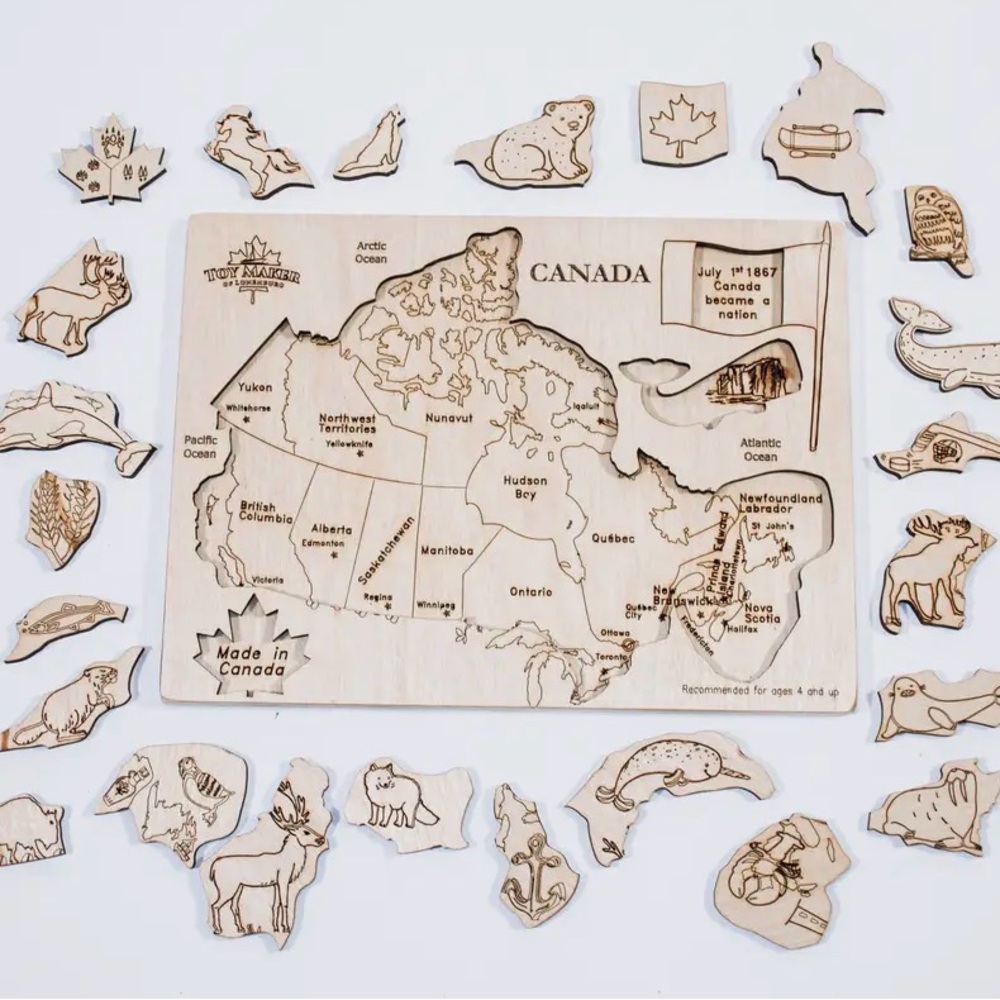 Canada Wooden Puzzle